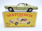 VINTAGE MATCHBOX LESNEY No.62c MERCURY COUGAR IN ORIGINAL BOX 1968