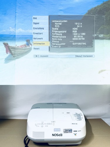 Epson EB-475Wi Beamer Projektor Kurzdistanz / 1636h (*202)