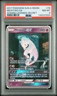 2017 POKEMON SUN & MOON SHINING LEGENDS SECRET #78 MEWTWO GX PSA 8