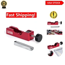 Universal Spark Plug Gap Tool with 32 Blades for Precise Adjustments in Red