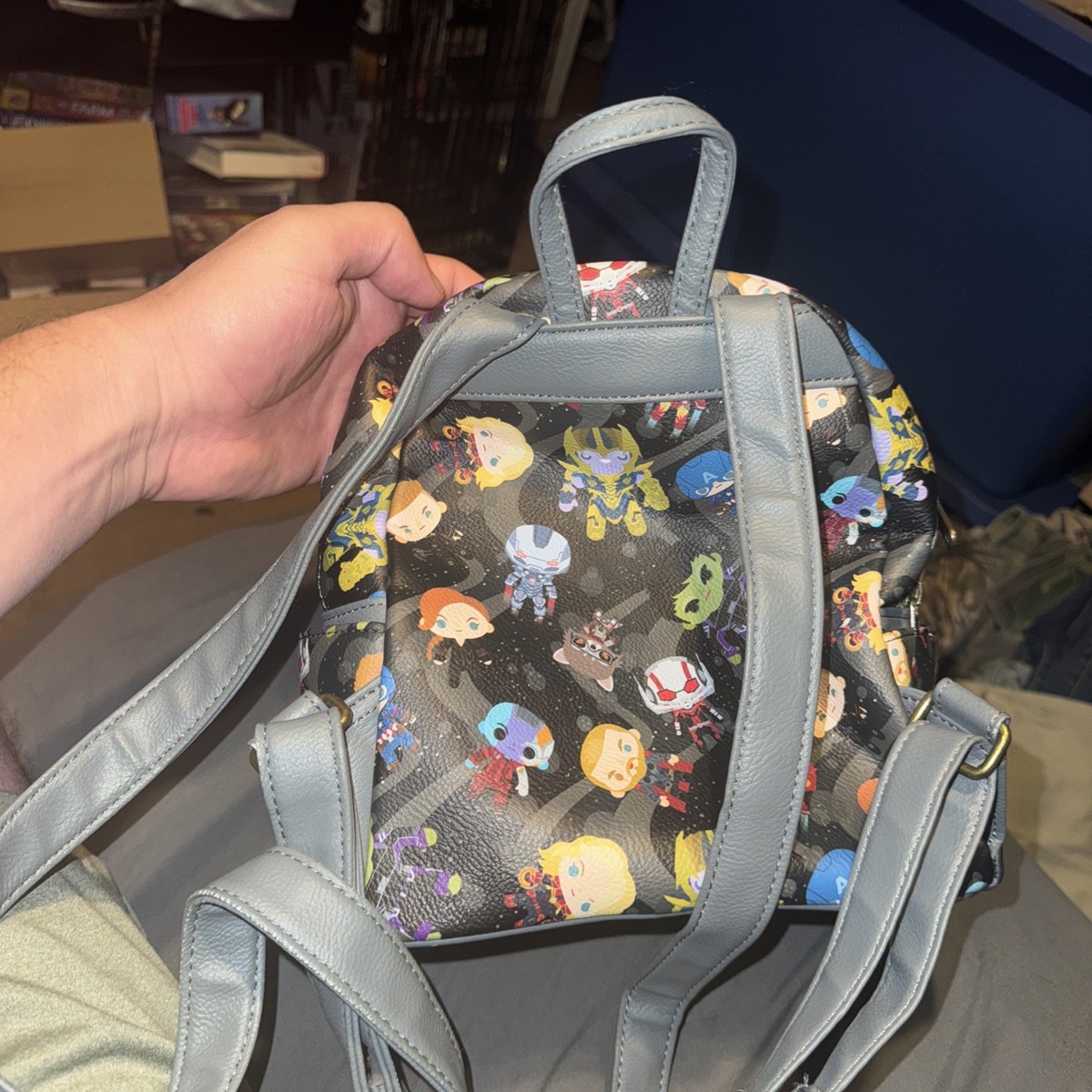 Loungefly Marvel Avengers Endgame Chibi Characters Iron Man Hulk Backpack NWT Loungefly Marvel Avengers: Endgame Chibi | Mercari main image 3