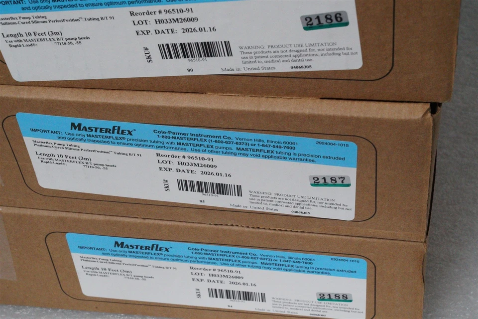 Masterflex B/T PerfectPosition Pump Tubing, Platinum-Cured Silicone 96510-91 - Image 4 of 4