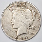 1934-S Peace Silver Dollar San Francisco Mint Fine (F)