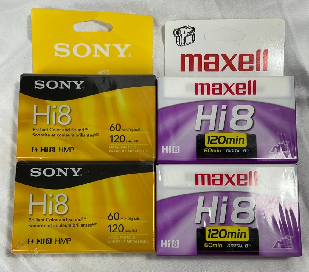 Sony HMP Hi8/Digital 8 Lot de 2 cassettes vidéo NEUVES