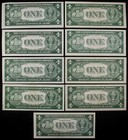 Old Money LOT of 9 1935 $1 Silver Certificates various series XF/AU BD9025 — photo 2