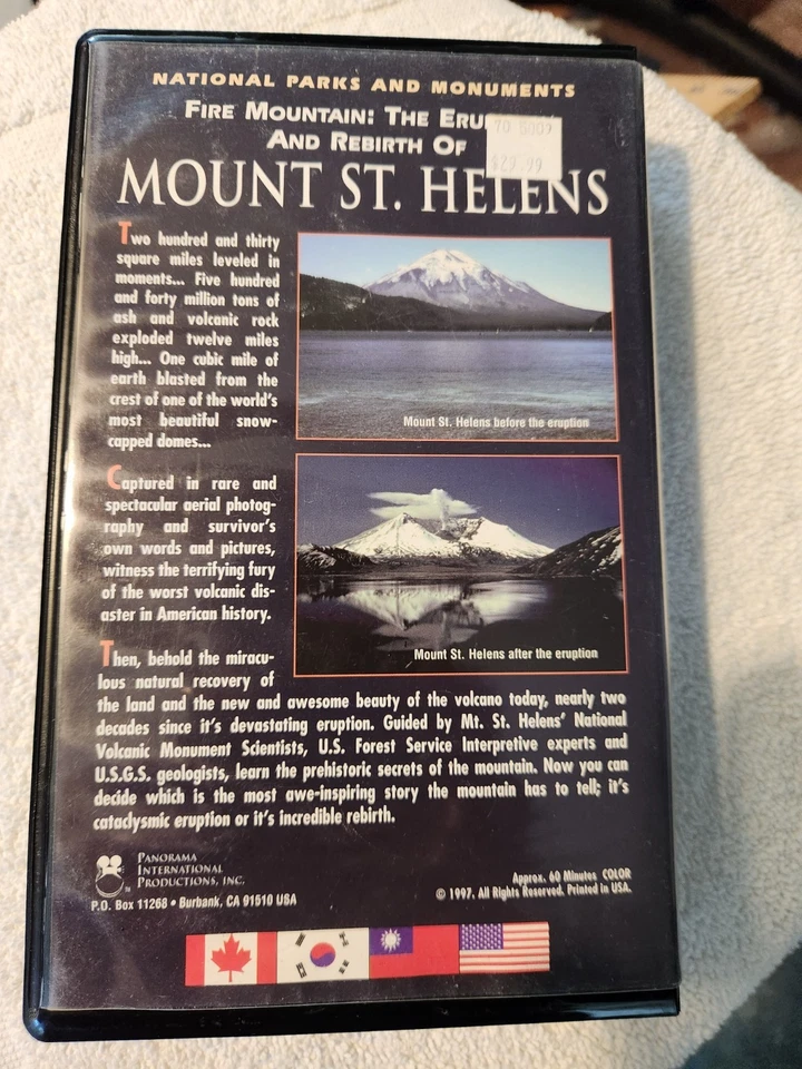 Fire Mountain: The Eruption & Rebirth of Mount St. Helens VHS 1997 - Image 2 of 2
