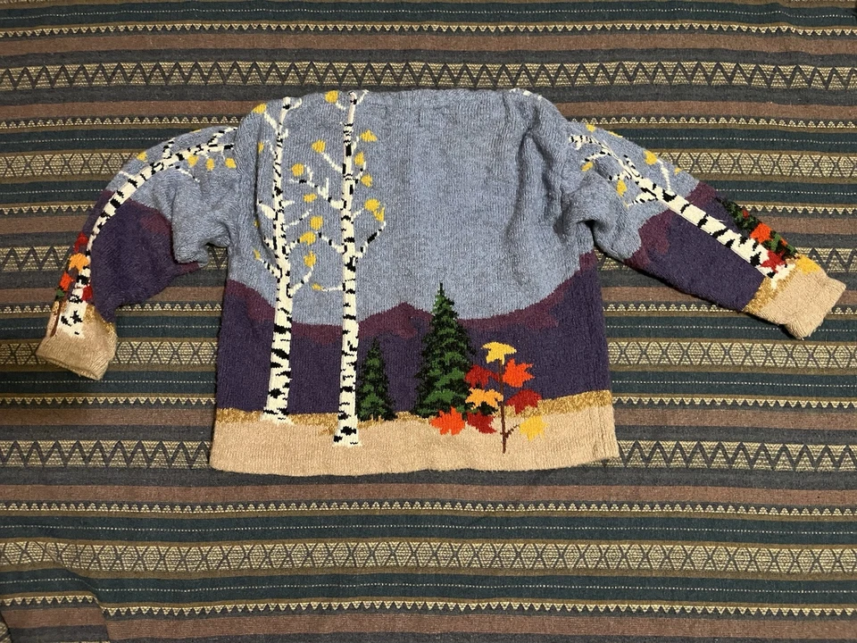 Design Options Philip & Jane Gordon Cardigan Sweater XL Fall Nature Autumn - Image 4 of 4