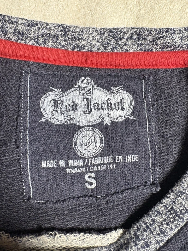 New York Rangers Camiseta Manga Larga Peso Pesado Rojo Chaqueta Pequeña Foto 3 de 4