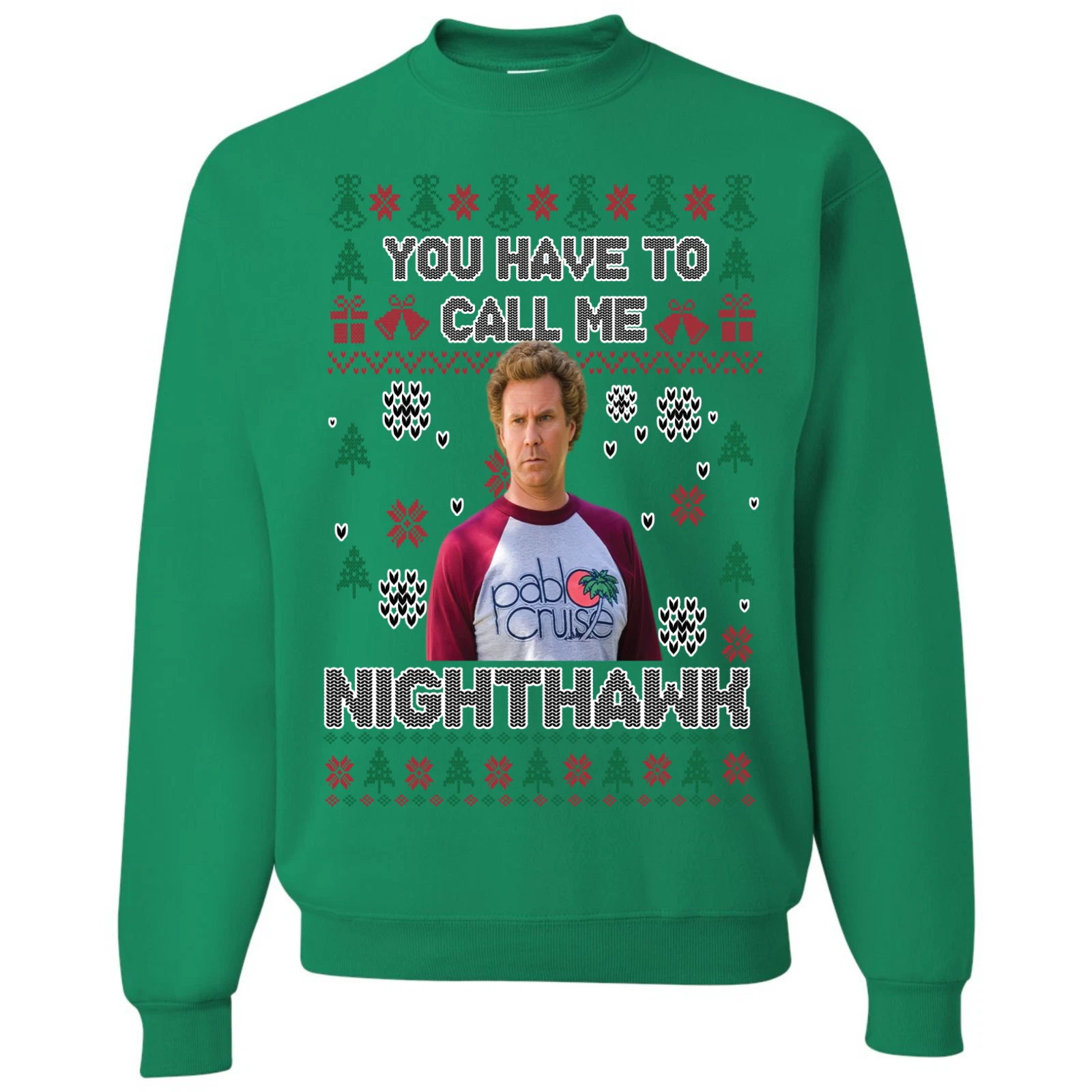 Ugly Christmas Sweater | Call Me Nighthawk | Funny Xmas Sweatshirt