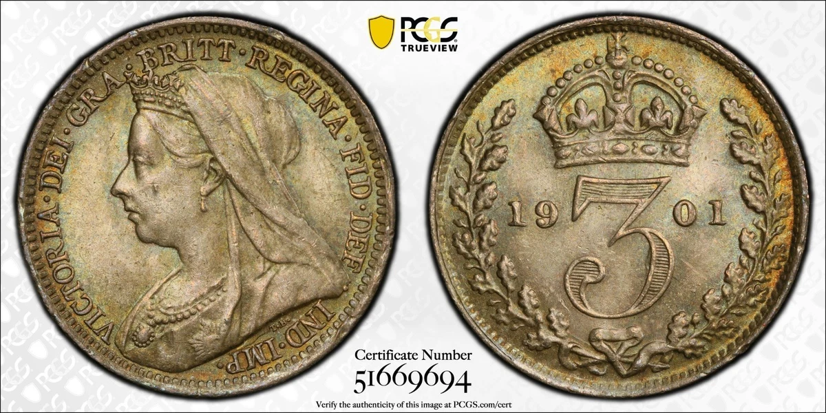 银色1901 年英国硬币| eBay