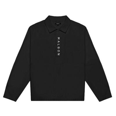 Malbon Golf プルオーバー ジャケット ブラック L Genuine Malbon Golf [SPRING COLLECTION] CLUB MALBORN ANORAK BLACK