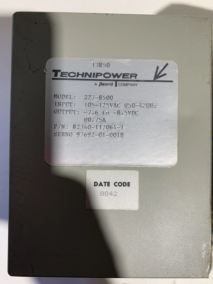 TECHNIPOWER 227-8500 POWER SUPPLY | eBay