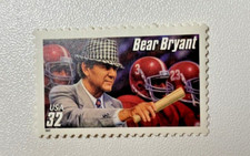 #3143 - 1997 32c Football Coaches: Bear Bryant Stamp MNH