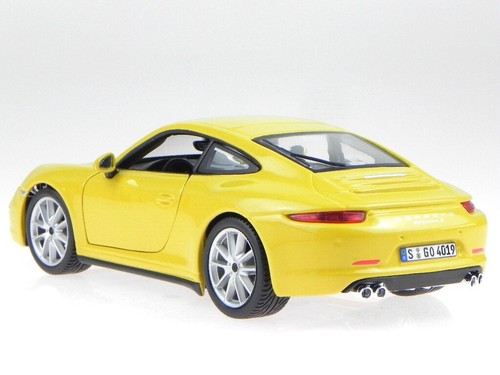 Porsche 911 991 Carrera S 2011 amarillo coche en miniatura 21065 Bburago 1:24 - Imagen 5 de 7