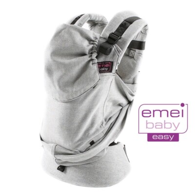 emeibaby EASY full grau  Tragetuch Babytrage 2 in 1 Trage und Tuch Baby Size