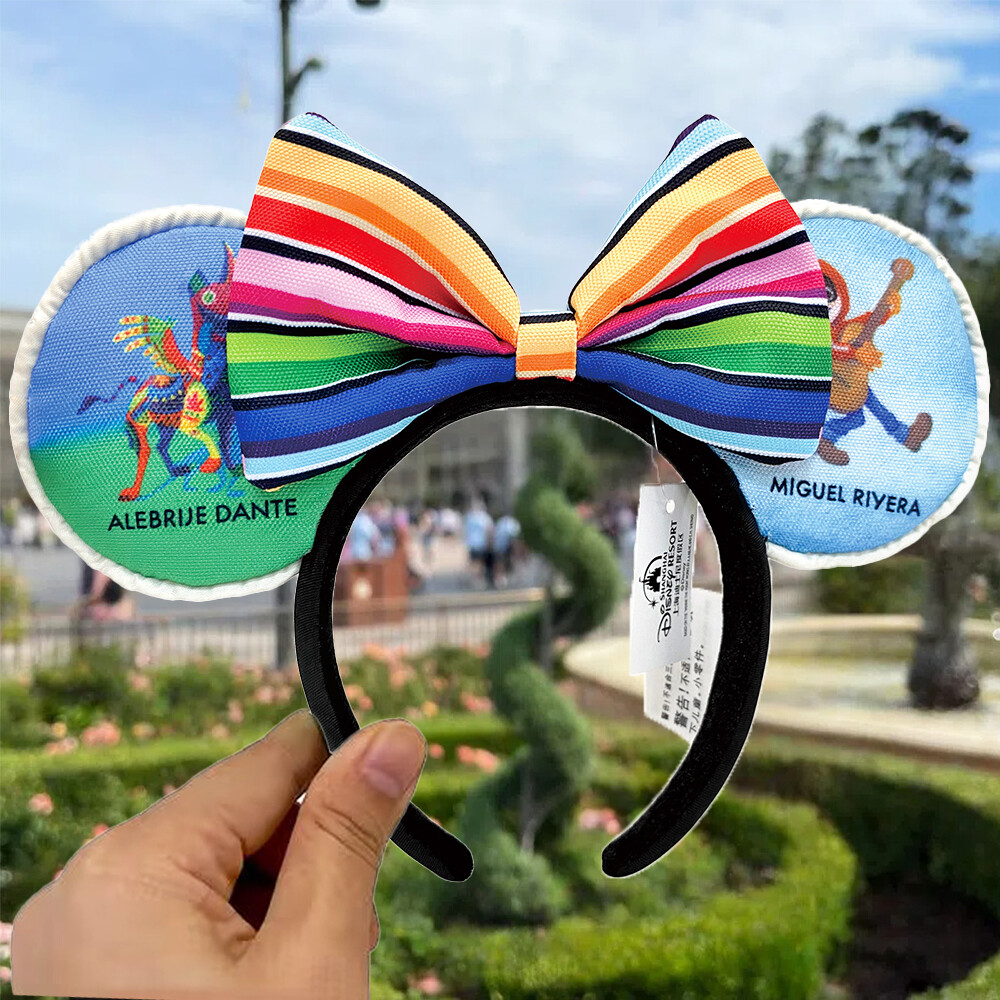 Disney Resort Minnie Mouse Ears Coco Miguel Rivera Alebrije Dante Headband