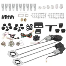 Universal Electric Power Window Lift Roll Up Regulator Conversion Kit for Car 2D