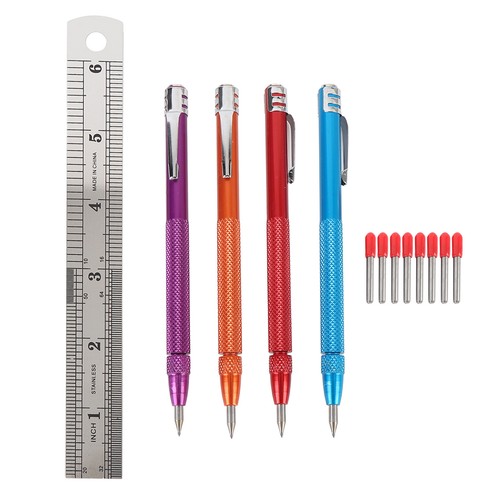 Tungsten Carbide Scriber Engraving Pen For Metal Ceramic Glass Wood With 8 Tips