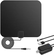 Amplified HD Digital TV Antenna Long 250+ Miles Range - Support 1080P for Samsun