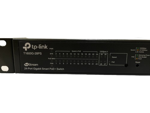 TP-LINK JetStream 24-Port Gigabit Smart PoE+ Switch with 4 SFP Slots - 第 3/8 張圖片