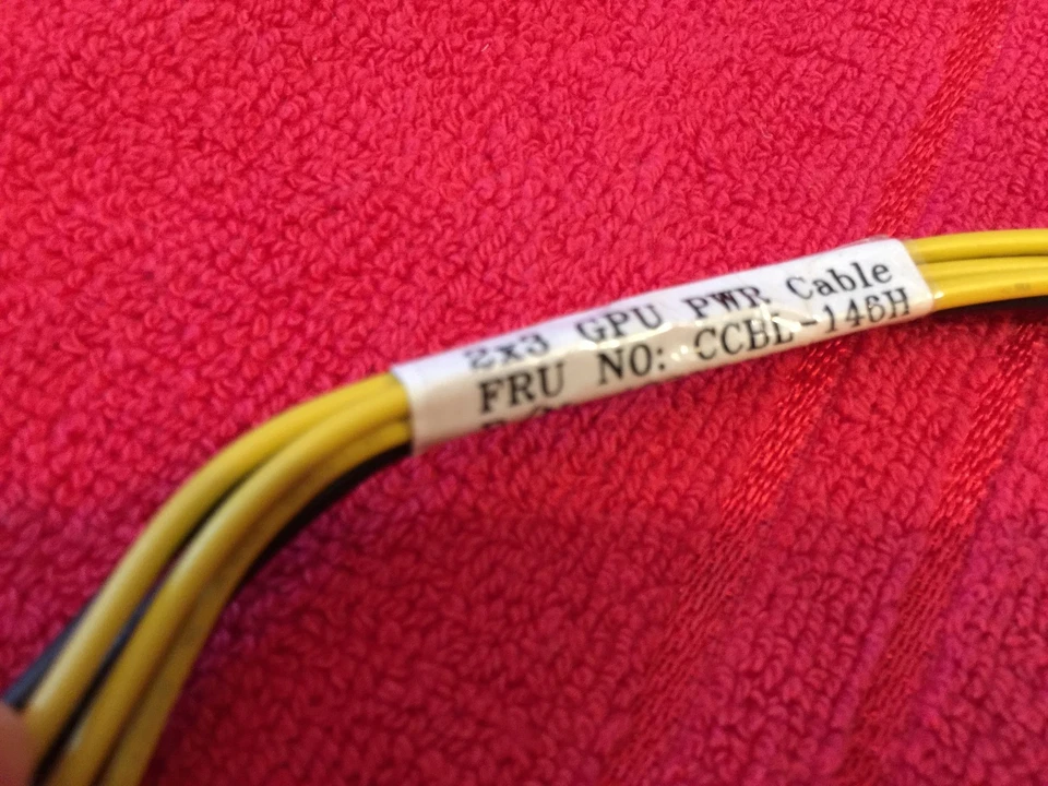 2 Pcs GPU POWER CABLE 6 PIN TO 6 PIN PCIE ORIGINAL FOR SERVER SYSTEM - Image 4 of 4