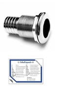 Borddurchlass 1 1/2 Zoll, Edelstahl Und Schallsignale Aufkleber