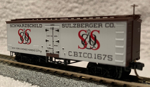 Micro-Trains 58020 S&S Co. 36' Wood Sided Ice Reefer Box Car (Line# CBTCO 1675) | Zustand: New