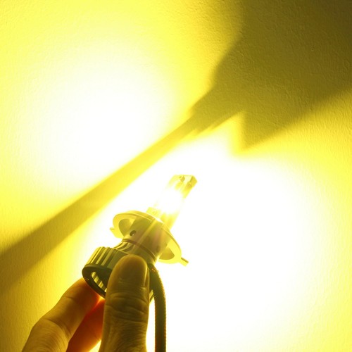 Alla Lighting H4 9003 LED Golden YELLOW LED Car Headlights Conversion Bulb Lamp - Picture 2 of 10