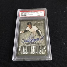 1998 Donruss Signature Phil Rizzuto Auto Autograph #949/2000 Yankees PSA 8