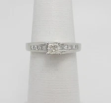 1/2CT Natural Diamond Engagement Anniversary Wedding Bridal Ring 14K White Gold