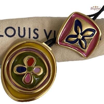 Authentic Louis Vuitton Gold Circle Elastic Hair Tie Louis Vuitton M80266 hair accessories scrunchie Hair rubber  main image 2