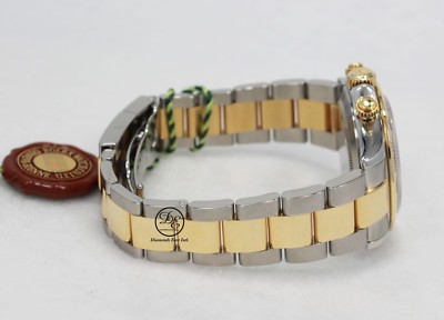 Rolex Daytona 116523 Cosmograph 2Tone 18K Yellow Gold /SS Black
