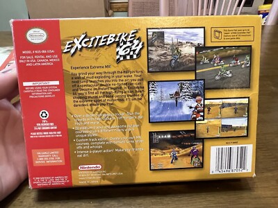 Excitebike (Nintendo 64 N64) Complete in Box CIB GREAT Shape
