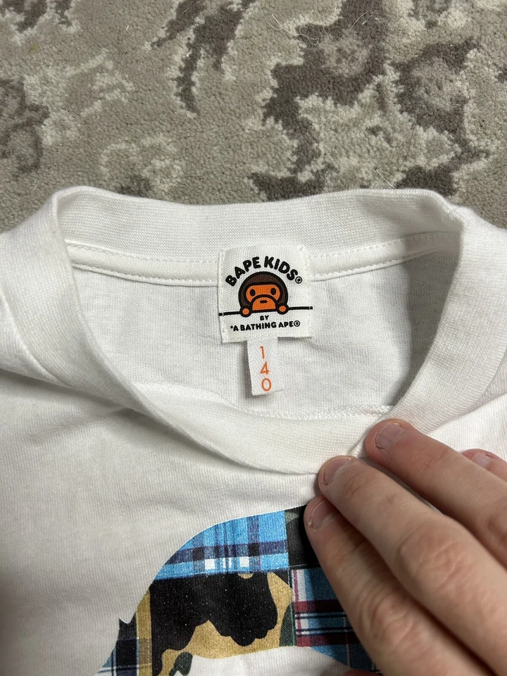 Bape By A Bathing Ape Baby Milo T-Shirt Size 9 Kids Fits Like XXS-XS Women’s - Image 4 of 4