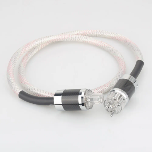 12Cores 7N OCC Silver Plated HiFi Audio Power Cable EU US AC Mains Supply Cord - Picture 4 of 19