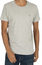 Image of Gant Men’s Light Grey Melange The Original T-Shirt Size Small