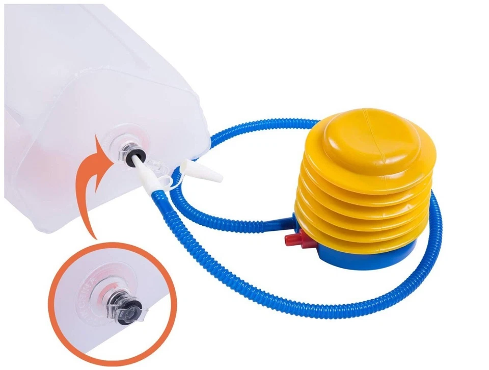 Sunnyglade [Paquete de 2 parachoques inflables de riel de cama portátil impermeables con fugas Foto 3 de 4