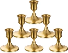Candlesticks Holder for Wedding Table Centerpiece - Gold Taper Candle...