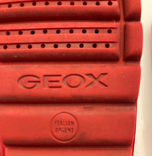 Geox Respira Patent Leather Penny Loafers Orange Red Womens 38.5 US 8/8.5 - Picture 11 of 11