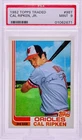 1982 Topps Traded Cal Ripken Jr RC Rookie #98T Baltimore Orioles HOF - PSA 9