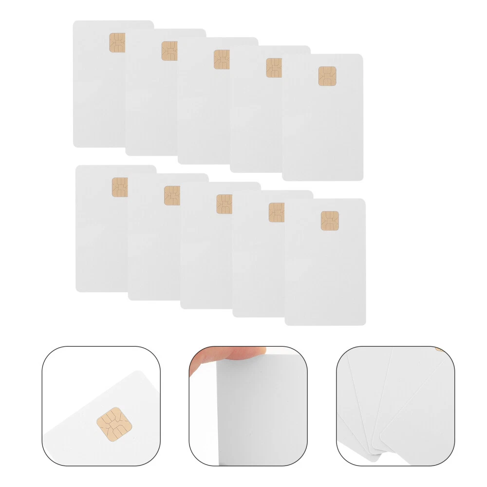 10pcs White Card With Chip Hotel Key Card Blank Intelligent Card