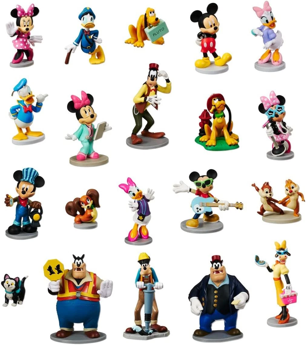 Disney Mickey Mouse and Friends Mega Figure Play Set with 20 Iconic  Characters