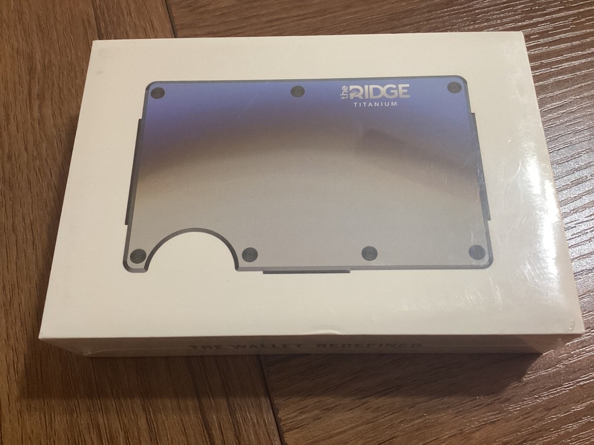 The Ridge Titanium Burnt 財布 Burnt Titanium Wallet - Sleek