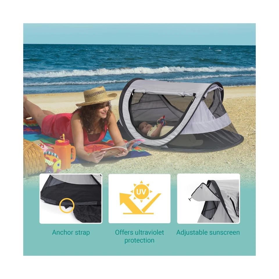 KidCo - Peapod Plus Portátil Malla Bebé Niño Tienda de Viaje y Bolsa de Almacenamiento, Pla... Foto 2 de 4