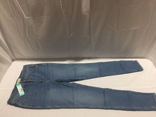 P310 MADEWELL 10" High Rise Skinny Button Front Jeans Blue Womens 28/6