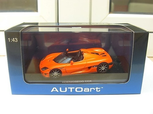 Koenigsegg CCX orange Autoart 59001 MIB 1:43 bugatti aston martin pagani ferrari - Imagen 1 de 4