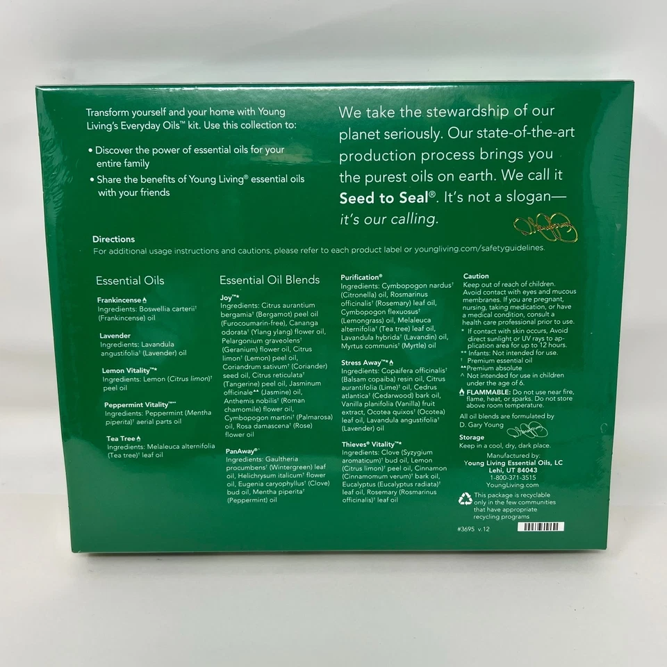 Young Living Everyday Oils Collection of 10 5 EO and 5 EOB NEW with Blends - Image 2 of 4
