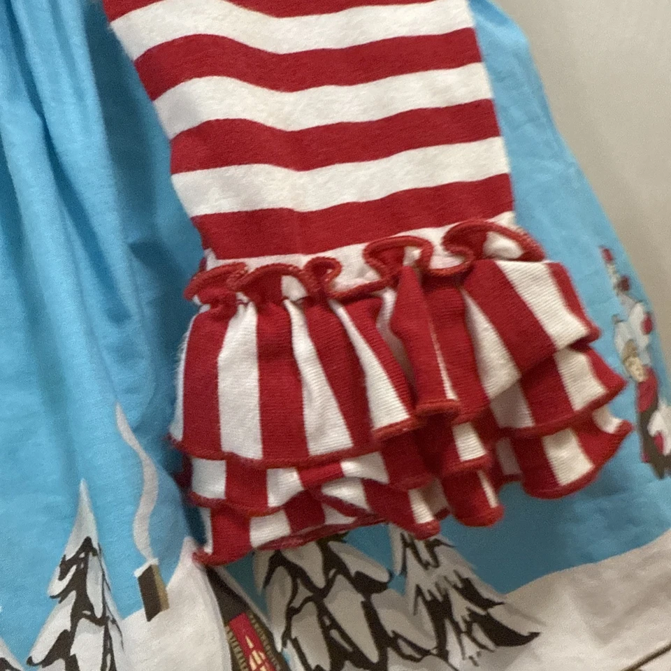 Eleanor Rose ‘Twas The Night Before Christmas Santa Holiday Dress Girls Size 2T - Image 4 of 4