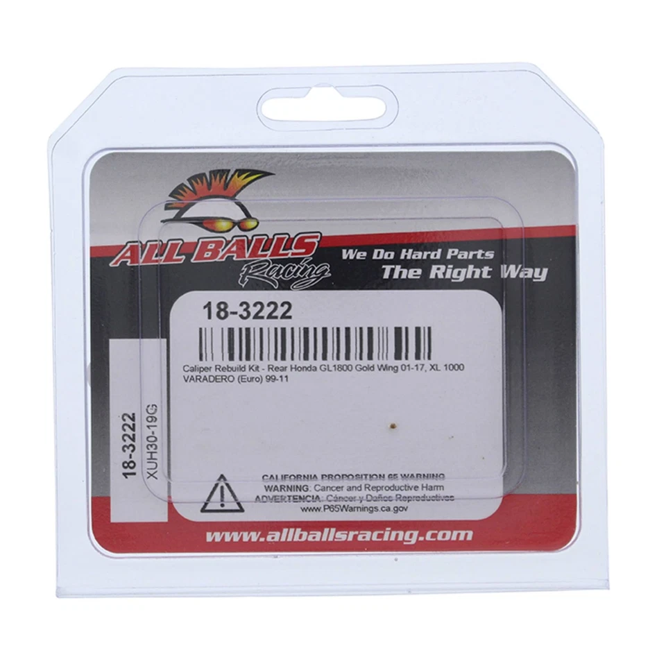 New All Balls Rear Caliper Rebuild Kit 18-3222 for Honda GL 1800 A Gold Wing Foto 4 de 4