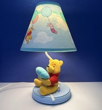 Vintage Winnie the Pooh Balloons Plush Lamp w/ Shade 16" Dolly Inc Model 5688
